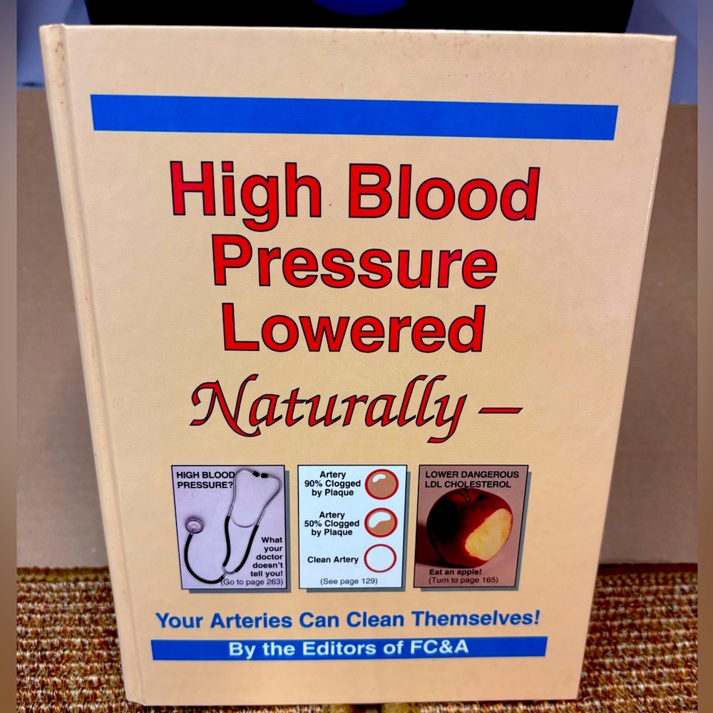 High Blood Pressure Lowered NATURALLY 1995 Vintage NEW CONDITION, thorough Info